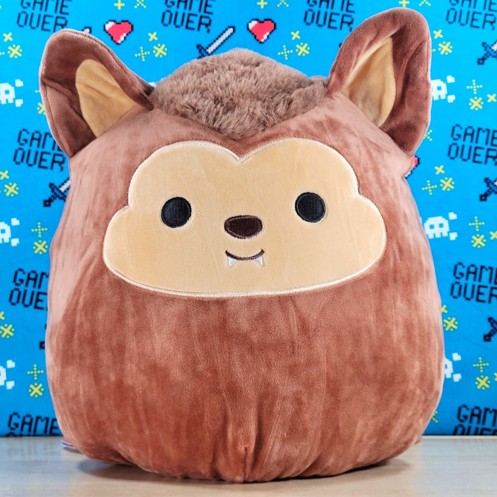 Squishmallow Quill the Vampire & Wade the Werewolf 12" Halloween Flipamallow NWT